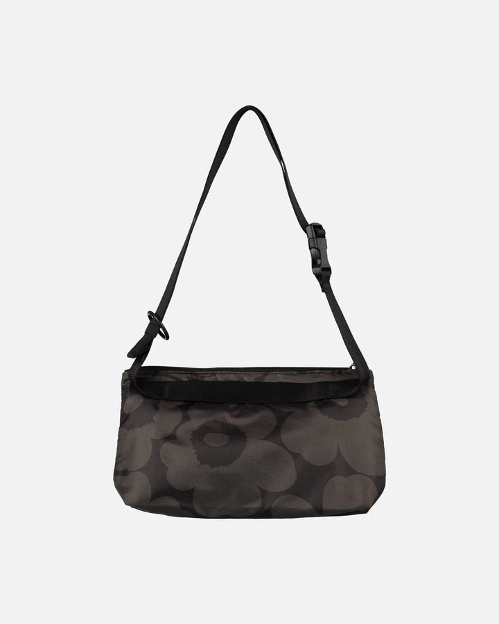 Unikko Small Crossbody Bag | Black, Dark Grey - pirkko. Marimekko