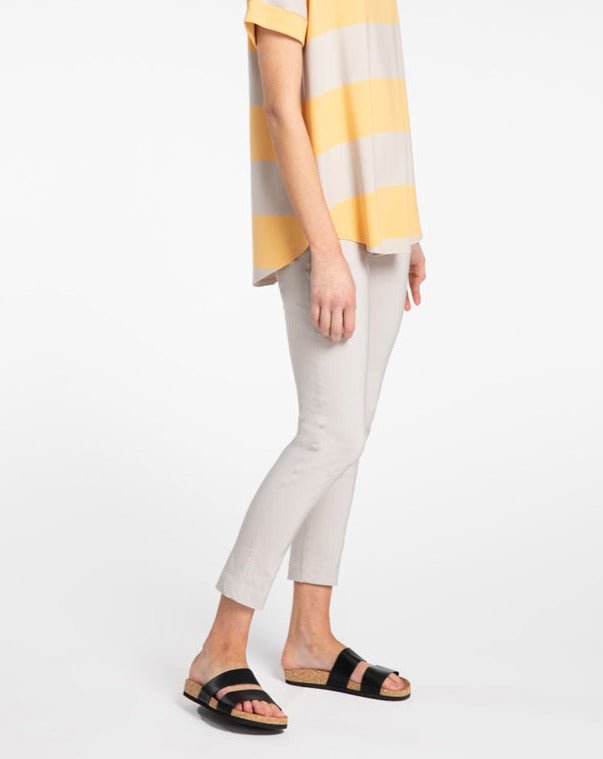 Vitali Pants with Front Pockets, Light Beige - pirkko. Kuusama