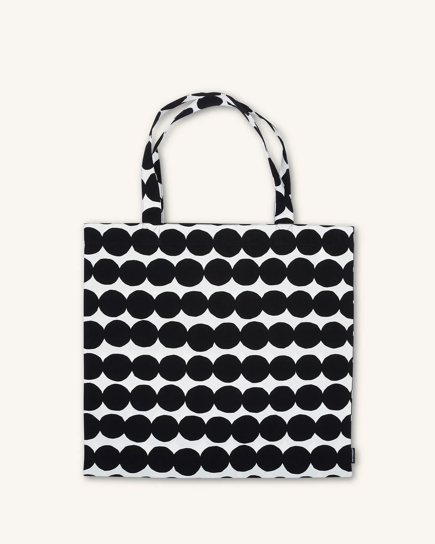 Rasymatto Cotton Bag, Black/ White