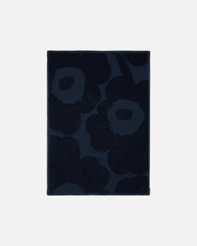 Unikko Hand Towel, Dark Blue 20 x 27.5"