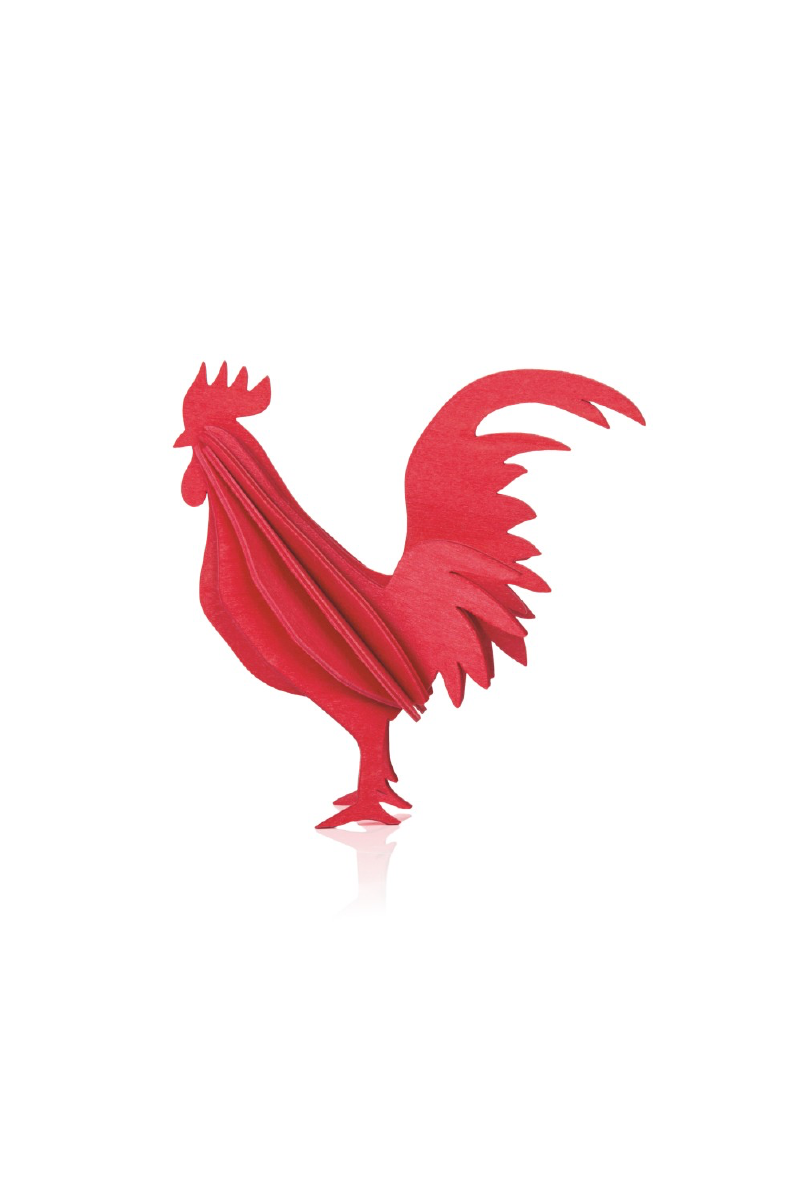 Lovi Rooster 10 cm, Bright Red