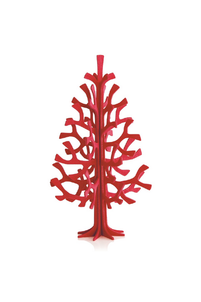 Lovi Spruce Tree 14 cm / 5.5" , Bright Red