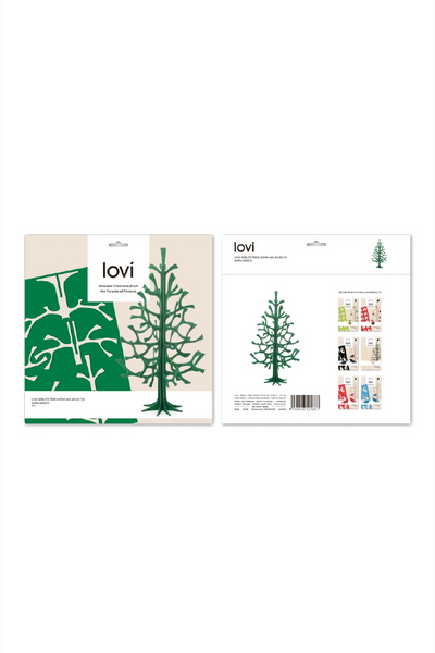 Lovi Spruce Tree 25 cm / 10" , Bright Red