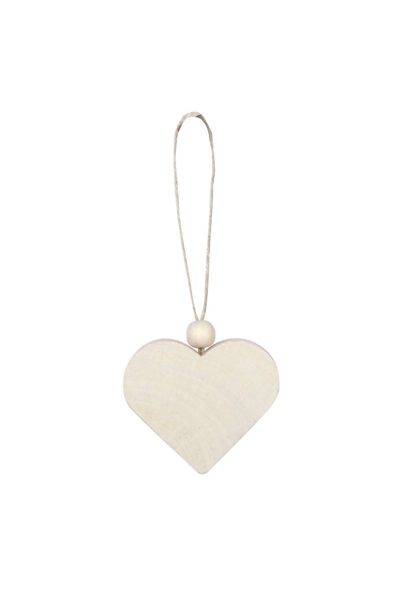 Aarikka Heart Ornament, White
