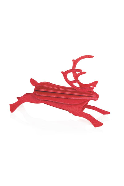 Lovi Reindeer 12 cm, Bright Red